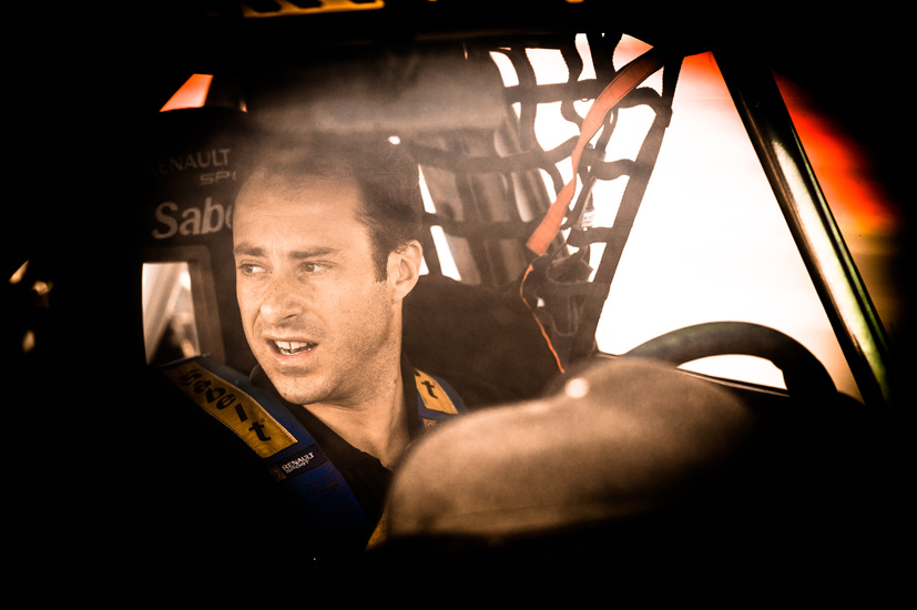 Pascal Huteau pilote Twingo R1 Rallycross