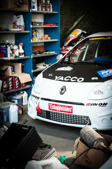 Pascal Huteau pilote Twingo R1 Rallycross
