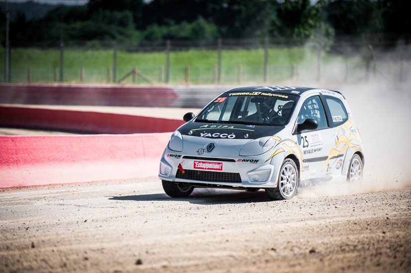 Pascal Huteau pilote Twingo R1 Rallycross